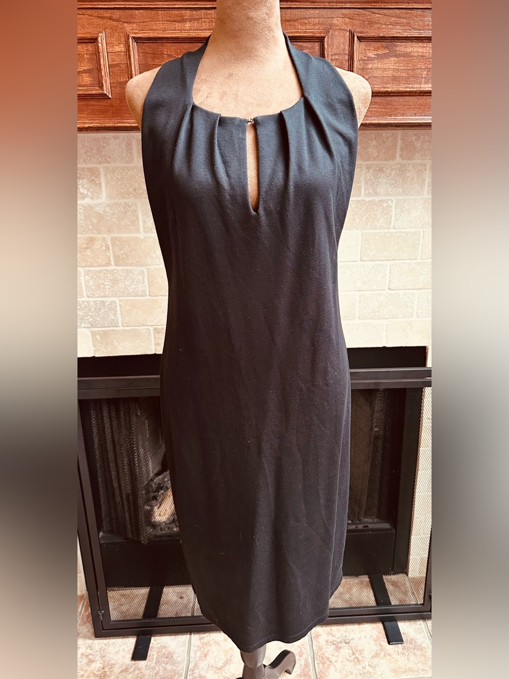 3-Piece Classic Halter Sheath Dress (1 Blk/1 Gray) w/ Black Jacket by MAX AZARIA